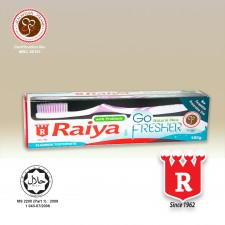 Raiya Go Fresher Natural Mint Toothpaste with Toothbrush 160gm